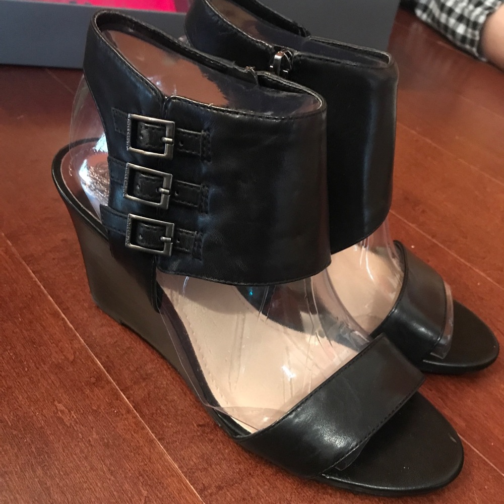 Vince camuto Black wedge heels